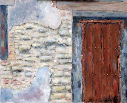 SPANISH DOOR OIL ON CANVAS 16X20