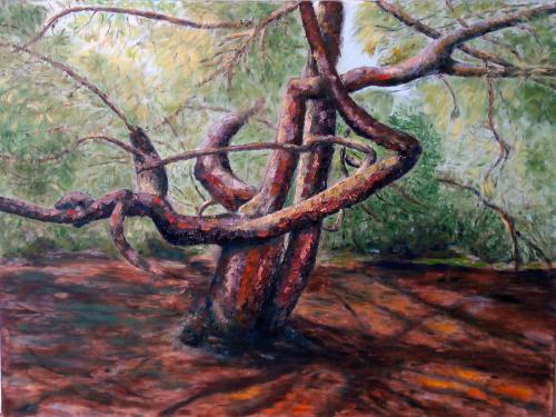 PLANTATION PINE OIL ON CANVAS 30X40