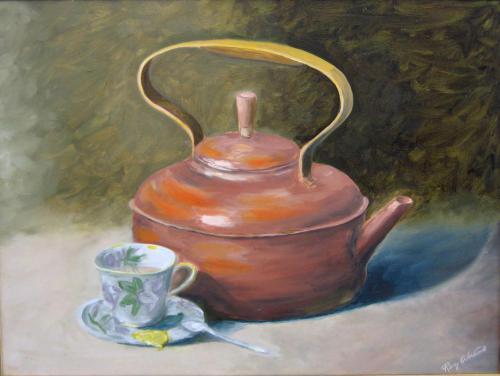 COPPER KETTLE      OIL ON CANVAS 18X24