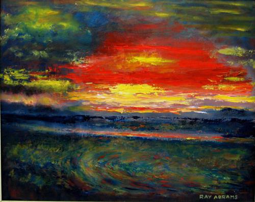 SUNSET      OIL ON CANVAS 16X20