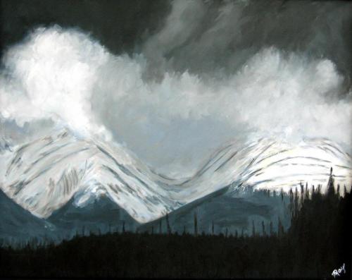 GATHERING STORM OIL ON CNVAS 16X20