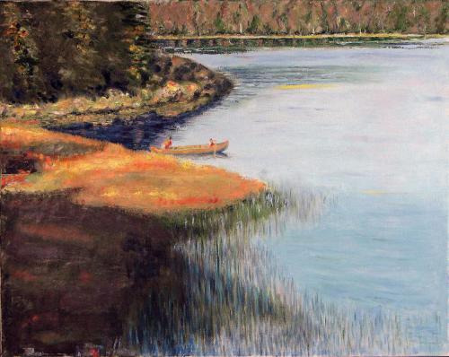 ON  THE LAKE OIL ON CANVAS 24X30