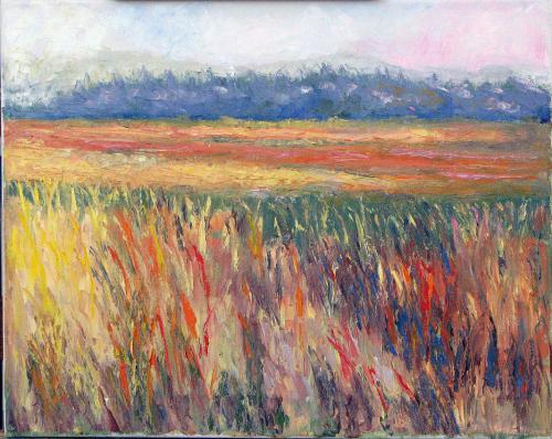 AUTUMN  FIELD OIL ON CANVAS 16X20