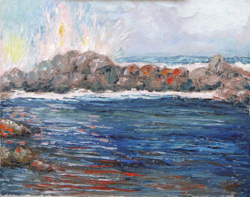 SPLASH #1 OIL ON CANVAS 16X20