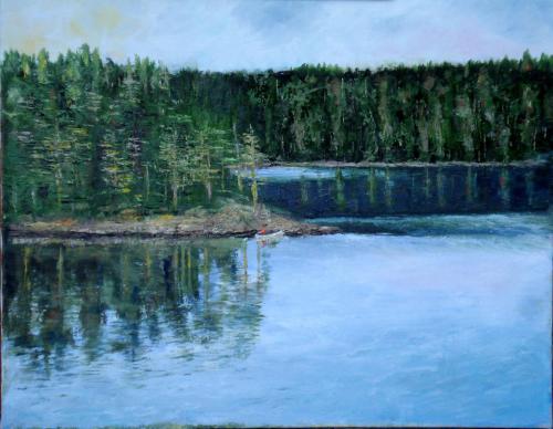 SCENES FROM MAINE NO.1 OIL ON CANVAS 16X 20